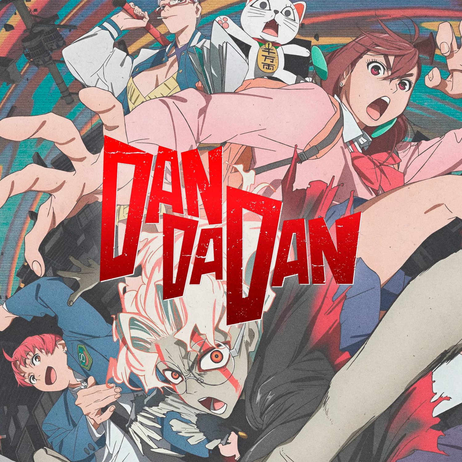 Colección Dandadan Super Shōnen con Okarun y Turbo Abuela en diseño exclusivo sin licencia