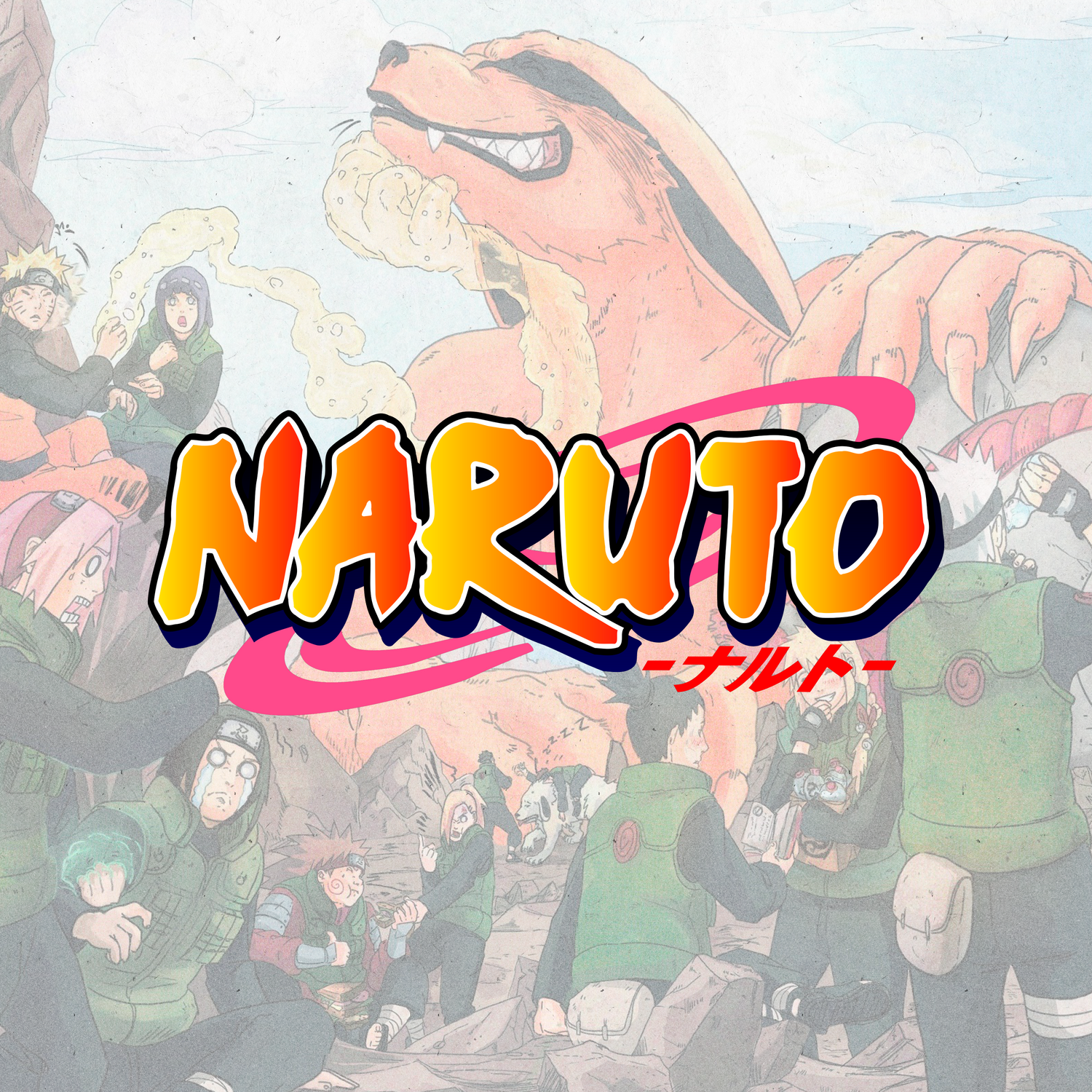 Banner de la colección "Naruto" de Super Shōnen, mostrando el icónico logo de la serie con Naruto Uzumaki listo para la acción, promocionando poleras y ropa del anime y manga ninja.