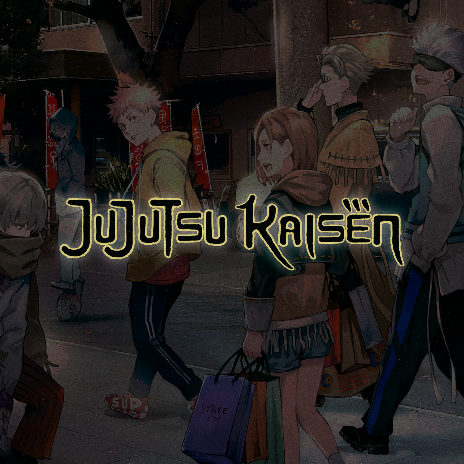 Banner de la categoría Jujutsu Kaisen de Super Shōnen, mostrando el logo y personajes como Yuji Itadori y Satoru Gojo