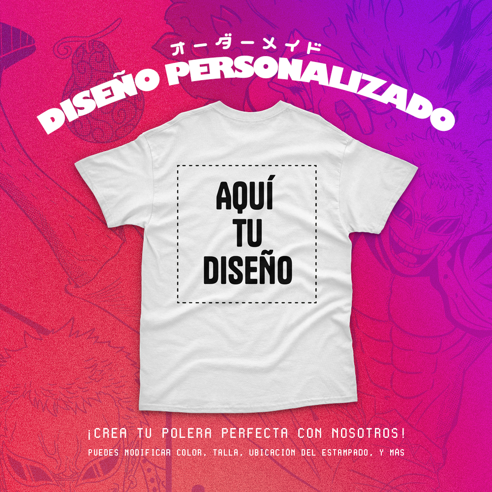 Polera Personalizada Frente/Espalda