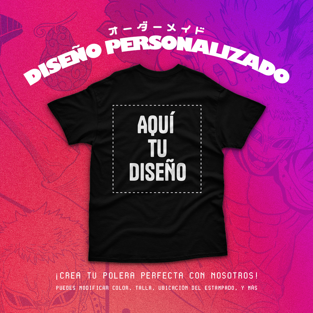 Polera Personalizada Frente/Espalda