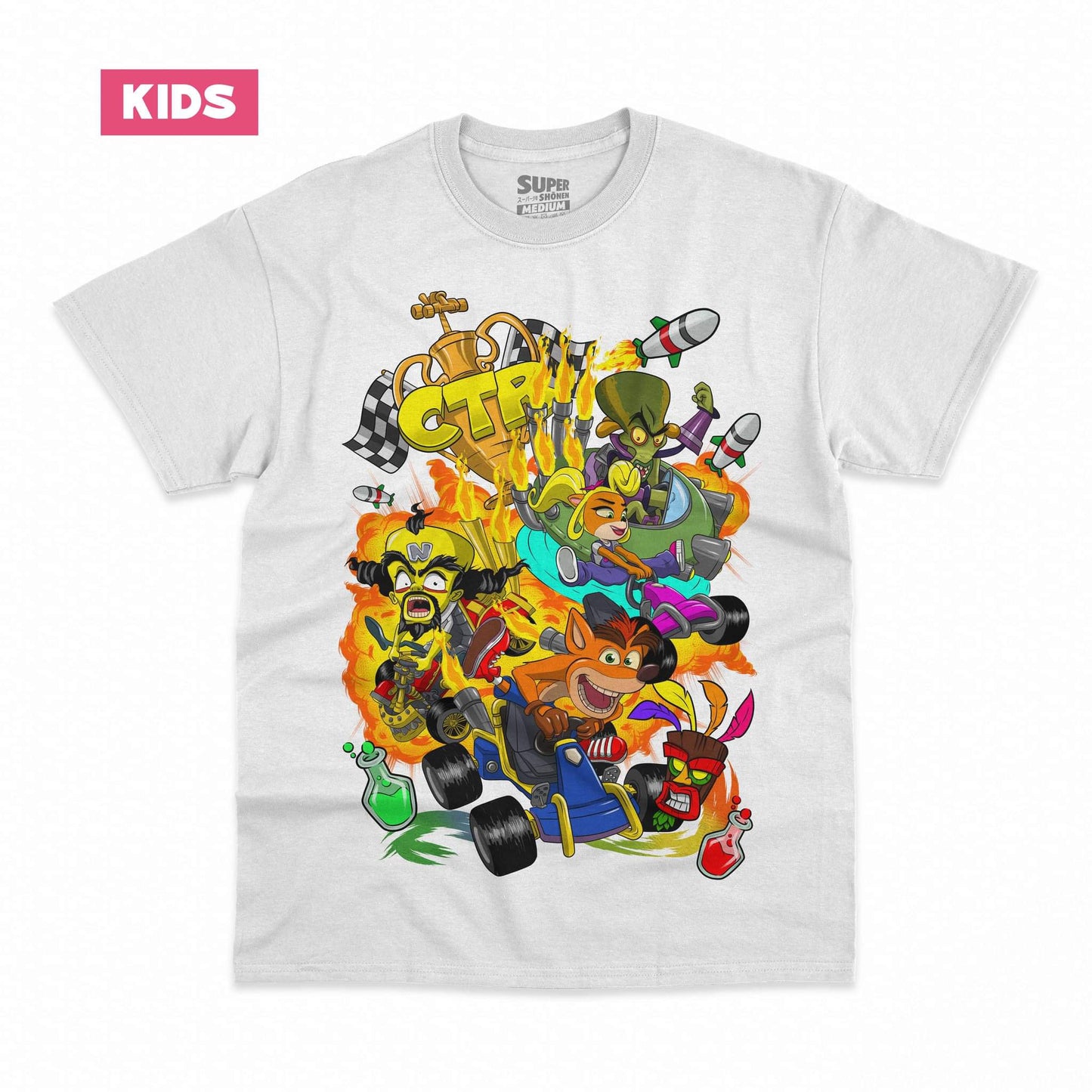 Polera Niño Crash Team Racing (CTR)