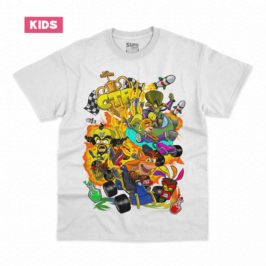 Polera Niño Crash Team Racing (CTR)