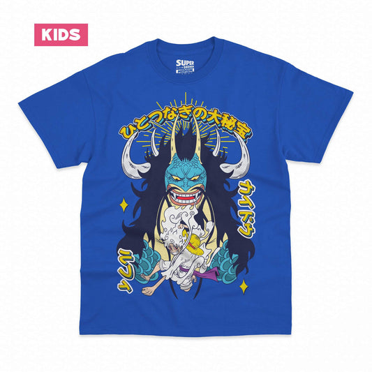 Polera Niño Luffy Vs Kaido