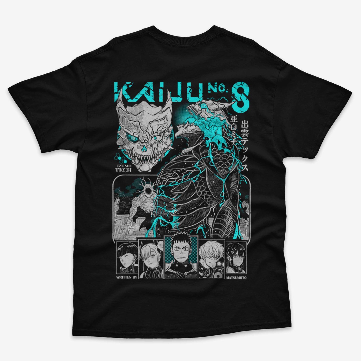 Polera Kaiju No. 8 Frente/Espalda