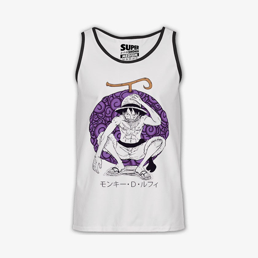 Polera Tank Monkey D. Luffy & Gomu Gomu No Mi