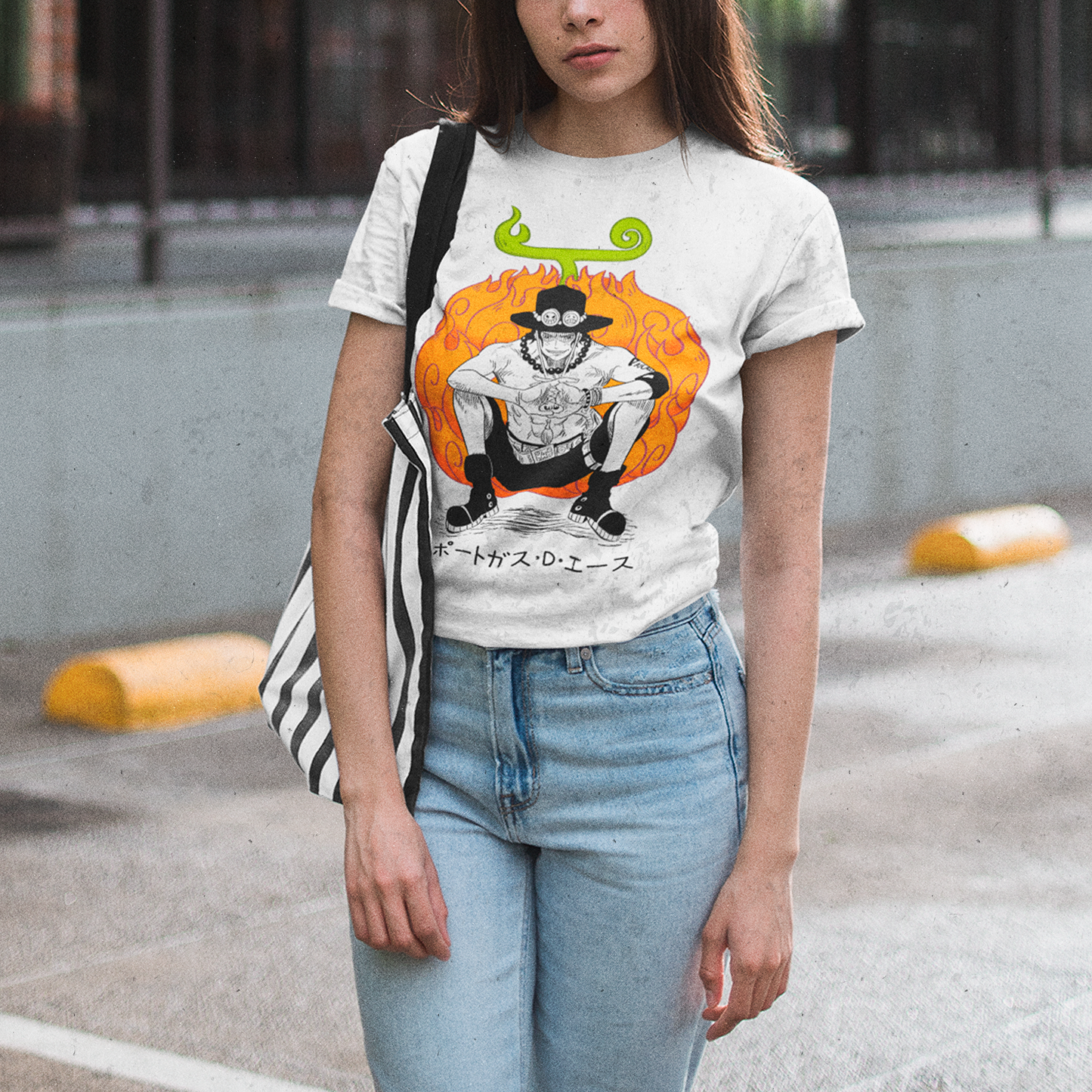 Polera Portgas D. Ace & Mera Mera No Mi
