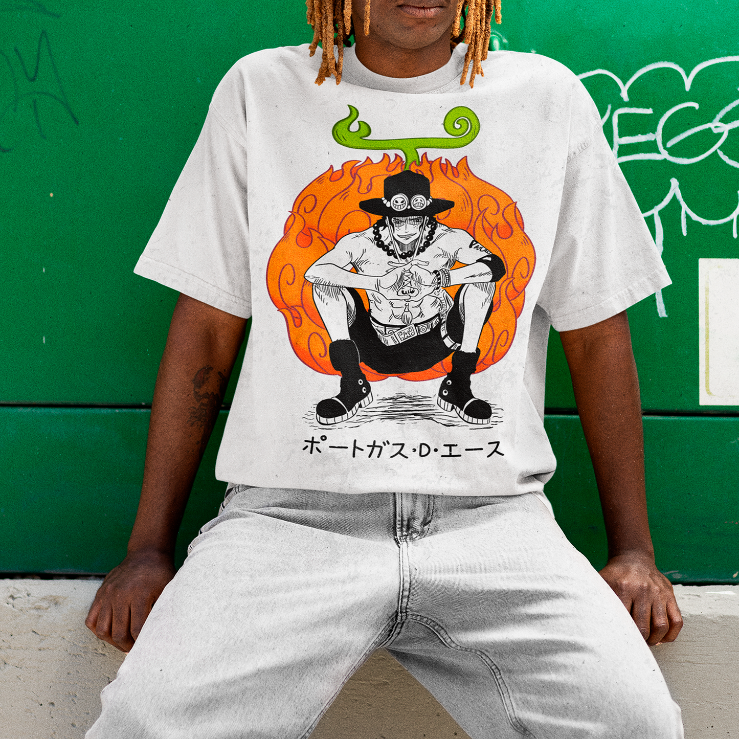 Polera Portgas D. Ace & Mera Mera No Mi