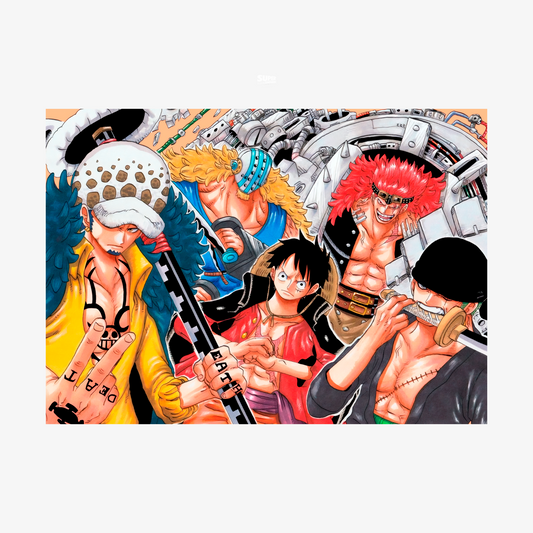 Póster One Piece: Asalto a Onigashima | Luffy, Zoro, Law, Kid, Killer