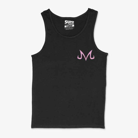 Polera Tank Majin Vegeta: Training Hard | Frente y Espalda