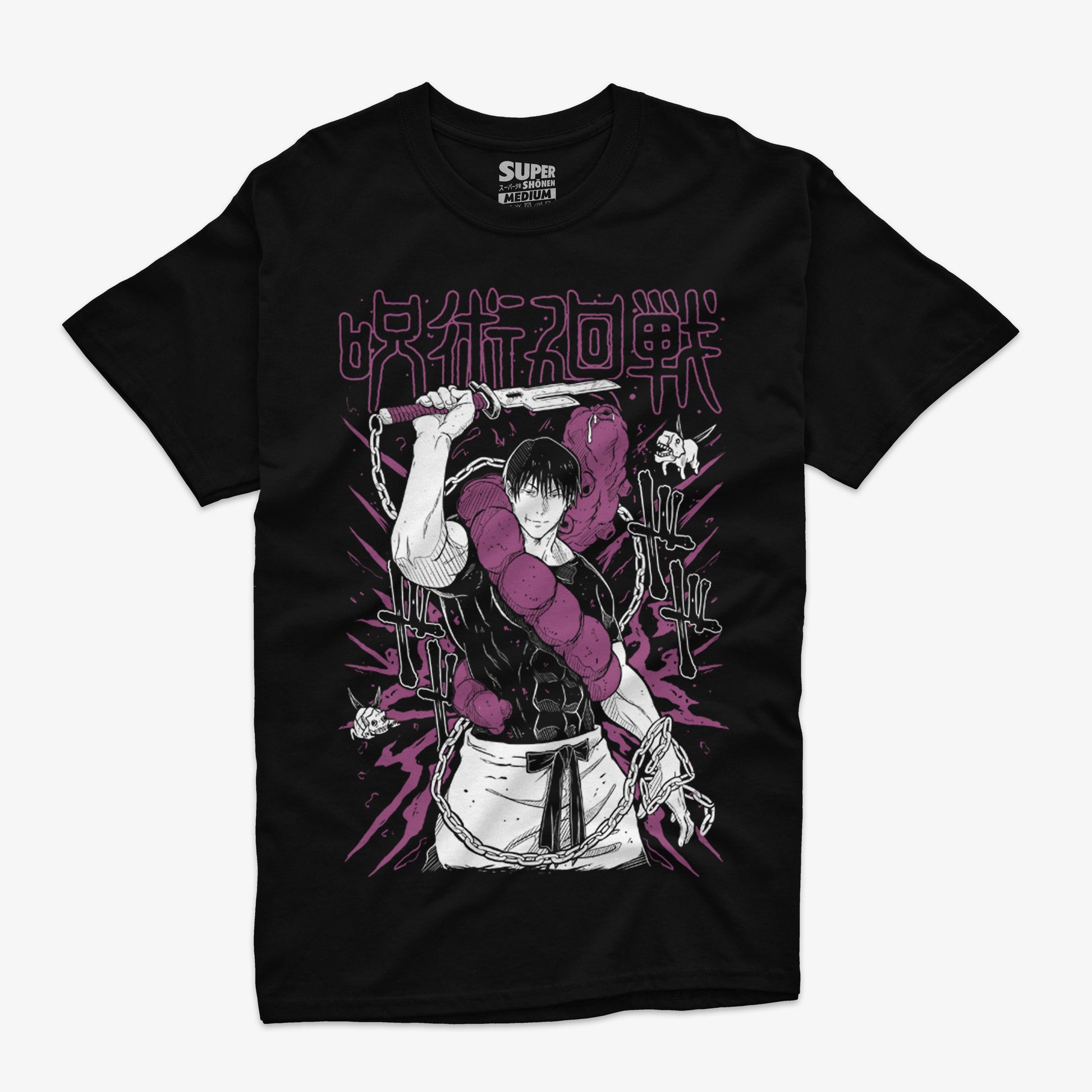 Polera Negra Toji Fushiguro Jujutsu Kaisen