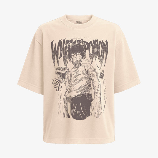 Polera White T Poison - Mob Psycho 100