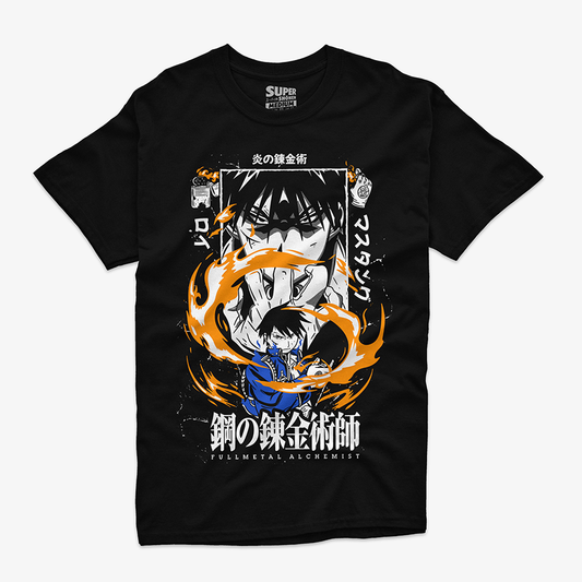 Polera Roy Mustang Fullmetal Alchemist Mockup