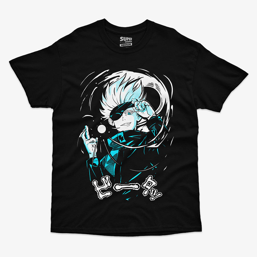 Polera Satoru Gojo Mockup 