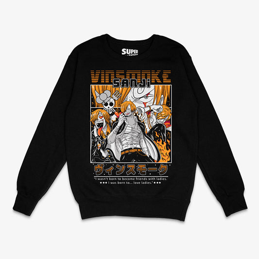 Poleron Negro Sanji Vinsmoke One Piece Piratas del Sombrero de Paja2