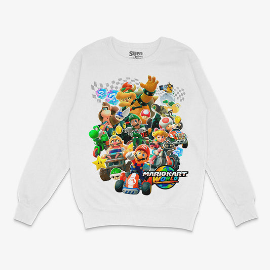 Poleron Polo Blanco Mario Kart World