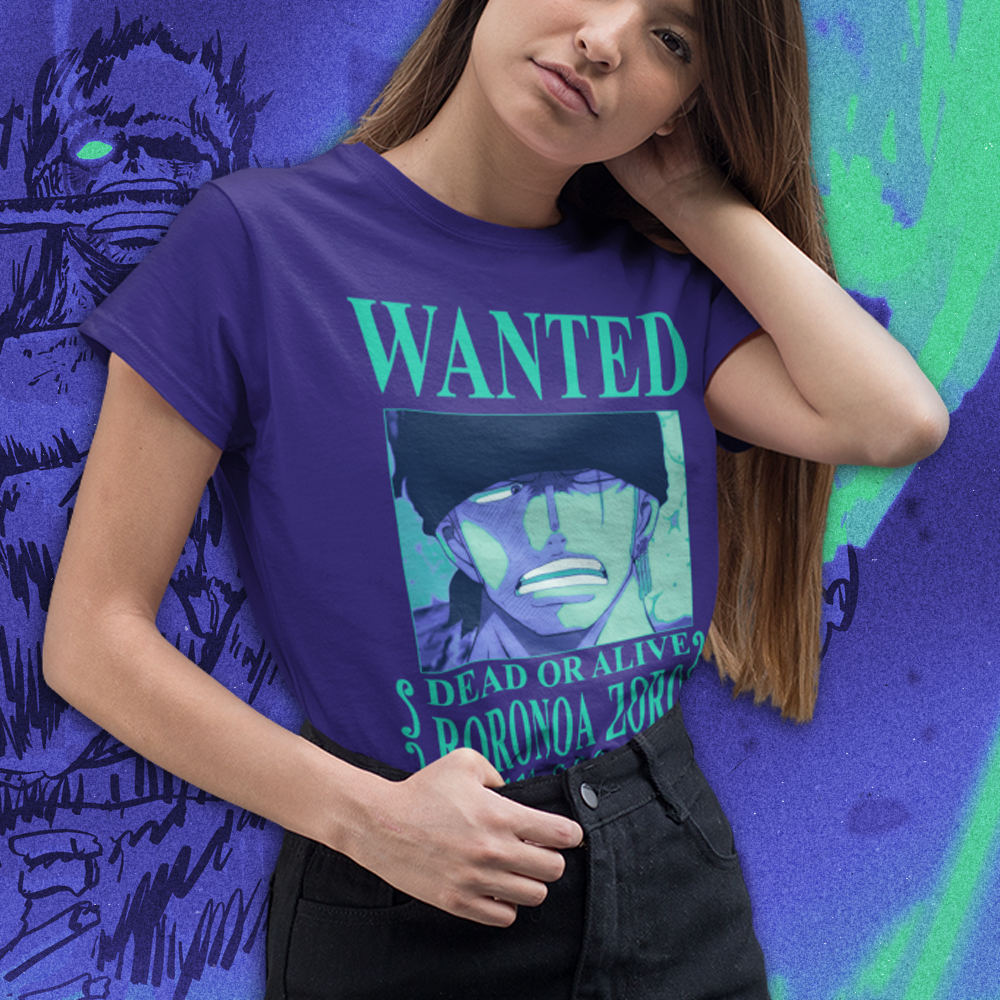 Polera Roronoa Zoro Wanted