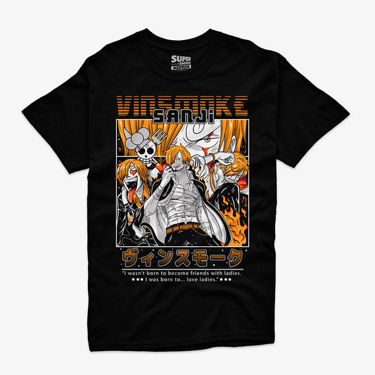 Polera Sanji Vinsmoke One Piece – Sombreros de Paja
