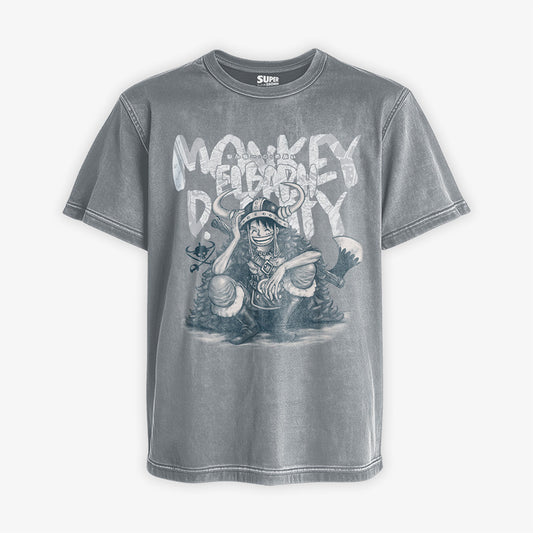 Polera Monkey D. Luffy Elbaph Arc [Ver. Gris Acid]