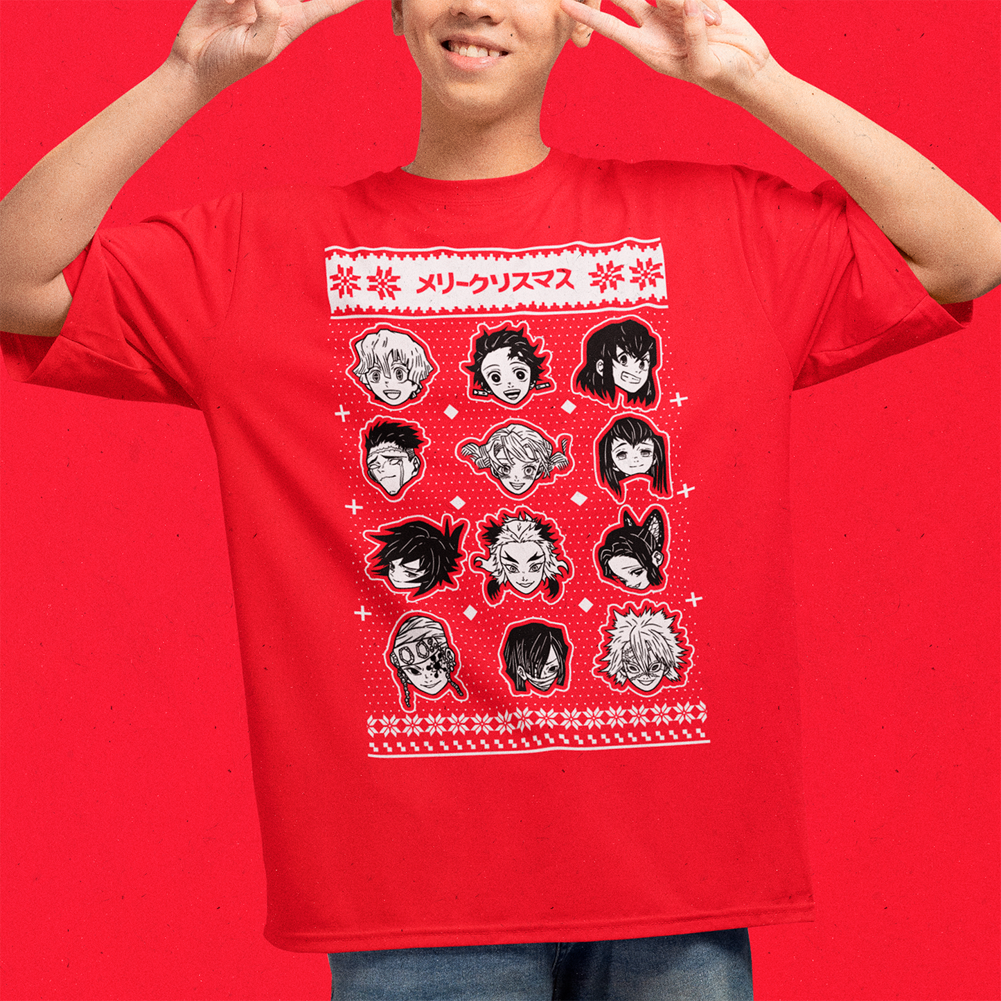 Polera Kimetsu No Yaiba Christmas