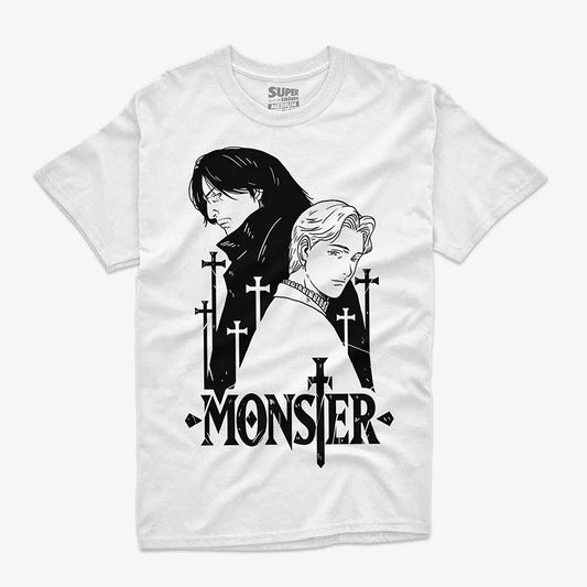 polera blanca anime monster