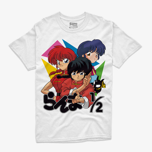 Polera Blanca Ranma 1/2 Mockup