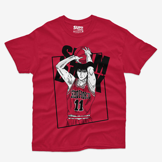 Polera Kaede Rukawa Unisex Roja