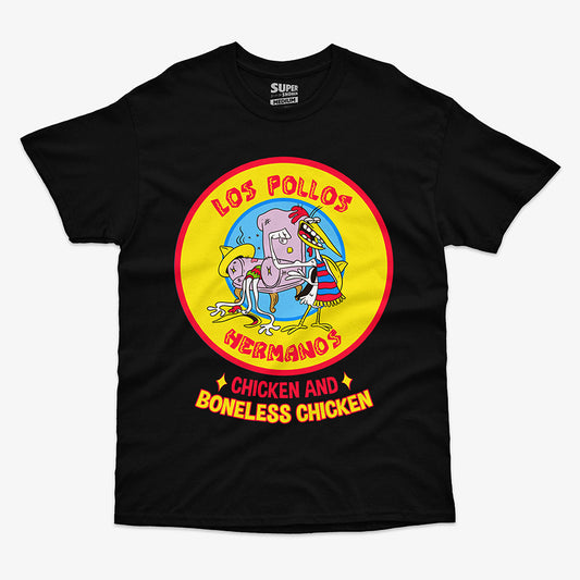 Polera Los Pollos Hermanos: Pollito y Pollito deshuesado